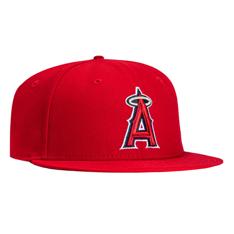 New Era 59Fifty Retro On-Field Los Angeles Angels Game Hat - Red