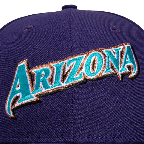 New Era 59Fifty Arizona Diamondbacks 1998 Jersey Hat - Purple, Teal, Metallic Copper