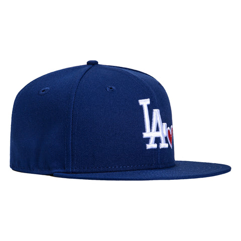 New Era 59Fifty Los Angeles Dodgers Heart Hat Royal – Hat Club
