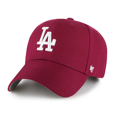 47 Brand Los Angeles Dodgers MVP Adjustable Velcro Hat - Cardinal