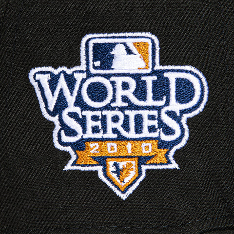 New Era 59Fifty San Francisco Giants 2010 World Series Patch Game Hat - Black