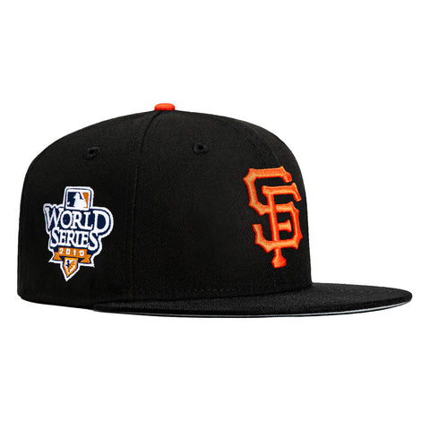 New Era 59Fifty San Francisco Giants 2010 World Series Patch Game Hat - Black