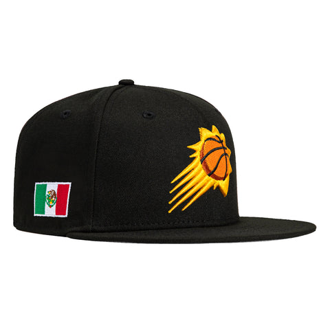 New Era 59Fifty Phoenix Suns Mexico Flag Patch Hat - Black