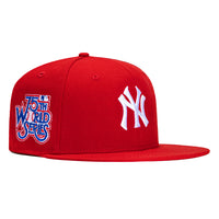 New Era 59Fifty New York Yankees 1978 World Series Patch Hat - Red, White