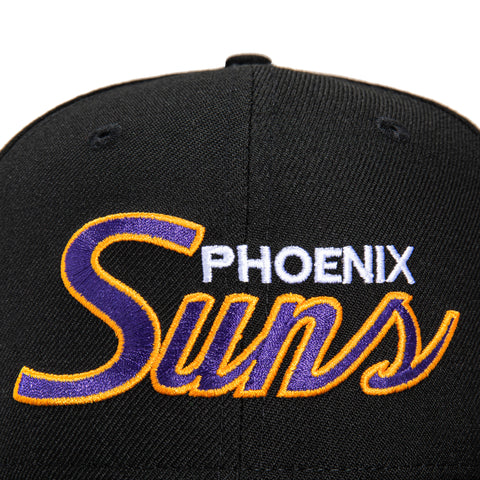 New Era 9Fifty Phoenix Suns Script Snapback Hat - Black
