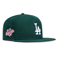 New Era 9fifty Los Angeles Dodgers 1988 World Series Patch Snapback Hat - Green, White