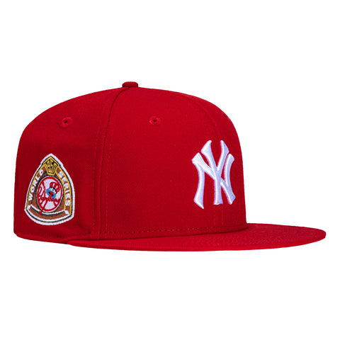 New Era 59Fifty New York Yankees 1950 World Series Patch Hat - Red, White