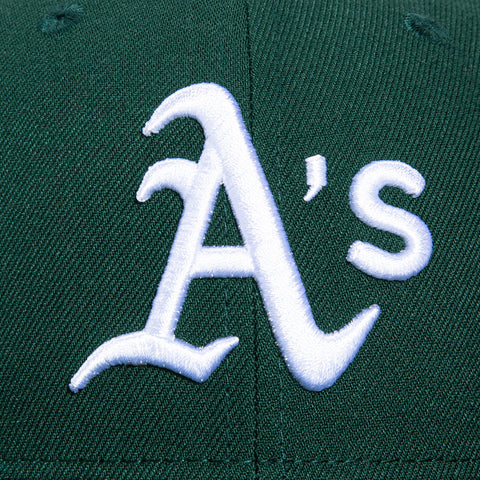 New Era 59Fifty Wintergreen Oakland Athletics Battle of the Bay World Series Patch Hat - Green, White