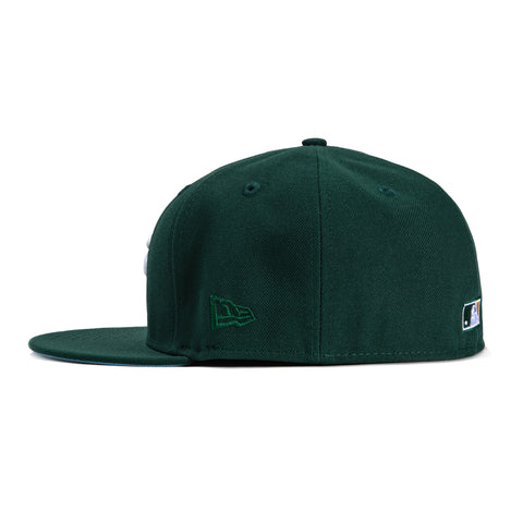 New Era 59Fifty Wintergreen Oakland Athletics Battle of the Bay World Series Patch Hat - Green, White