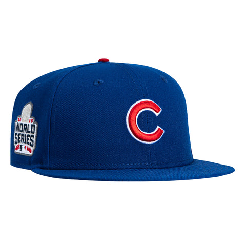 New Era 59Fifty Chicago Cubs 2016 World Series Patch Hat - Royal New Era