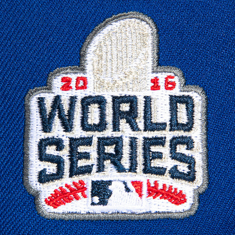 New Era 59Fifty Chicago Cubs 2016 World Series Patch Hat - Royal New Era