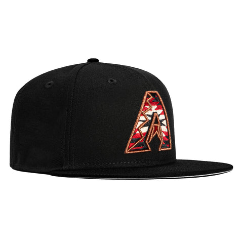 New Era 59Fifty Arizona Diamondbacks Swatch Fill Hat - Black, Sedona Red, Tan