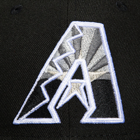 New Era 59Fifty Arizona Diamondbacks A Flag Hat - Black, Gray, White