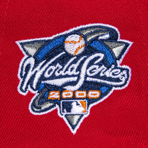 New Era 59Fifty New York Mets 2000 World Series Patch Hat - Red, White