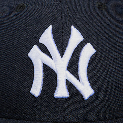 New Era 59Fifty New York Yankees 50th Anniversary Patch Pink UV Hat - Navy