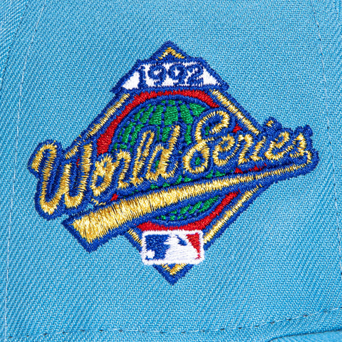 New Era 59Fifty Toronto Blue Jays 1992 World Series Patch Hat - Light Blue