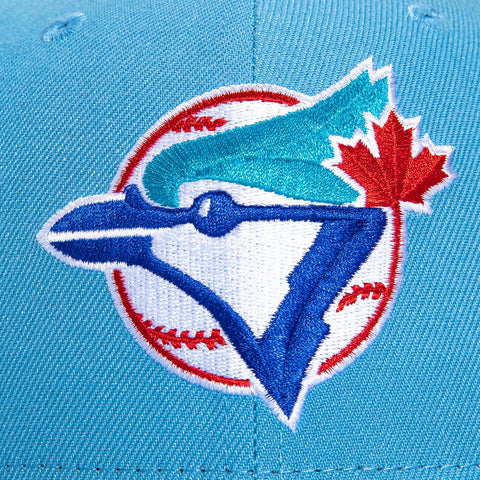New Era 59Fifty Toronto Blue Jays 1992 World Series Patch Hat - Light Blue