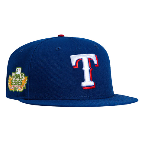 New Era 59Fifty Texas Rangers 2011 World Series Patch Hat - Royal New Era