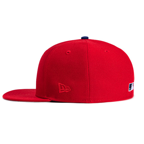 New Era 59Fifty Philadelphia Phillies 2008 World Series Patch Hat - Red New Era