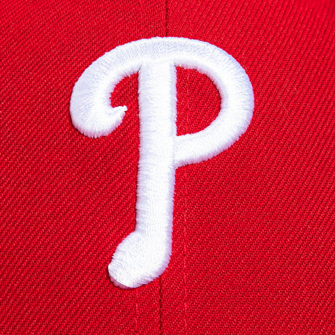 New Era 59Fifty Philadelphia Phillies 2008 World Series Patch Hat - Red New Era