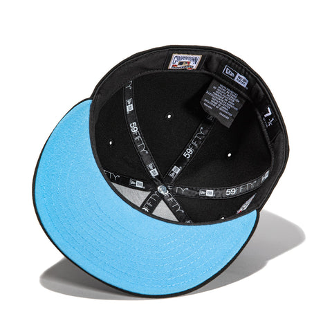 New Era 59Fifty Toronto Blue Jays 30th Anniversary Patch Light Blue UV Hat - Black