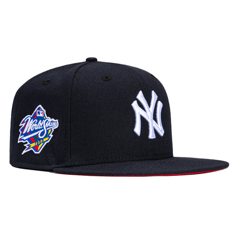 New Era 59Fifty New York Yankees 1998 World Series Patch Hat - Navy, White
