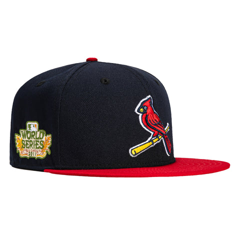 New Era 59Fifty St Louis Cardinals 2011 World Series Patch Hat - Navy, Red
