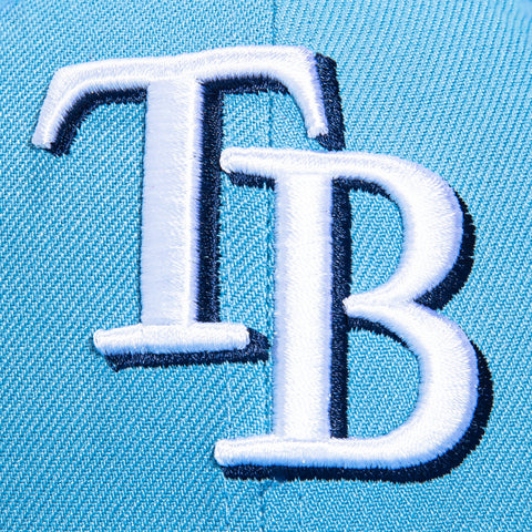 New Era 59Fifty Tampa Bay Rays 2008 World Series Patch Hat - Light Blue New Era