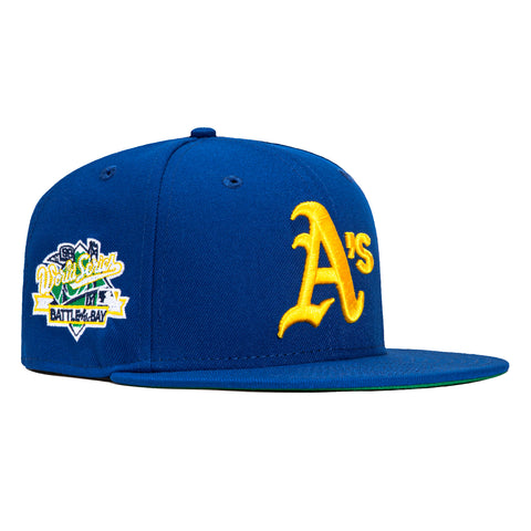 New Era 59Fifty Cool Fashion Oakland Athletics Battle of the Bay Patch Hat - Royal, Gold