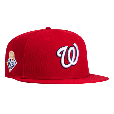 New Era 59Fifty Washington Nationals 2019 World Series Patch Hat - Red New Era