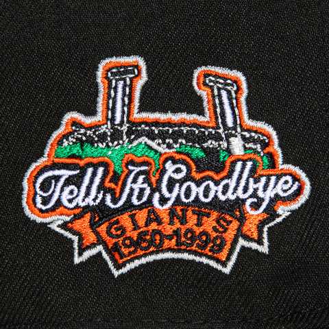 New Era 59Fifty Black Dome San Francisco Giants Tell It Goodbye Patch Hat - Black