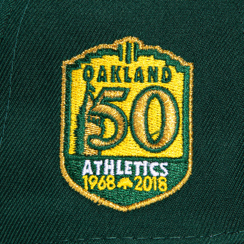 New Era 59Fifty Oakland Athletics 50th Anniversary Patch Alternate Hat - Green