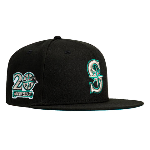 New Era 59Fifty Emerald Bay Seattle Mariners 20th Anniversary Patch Hat - Black