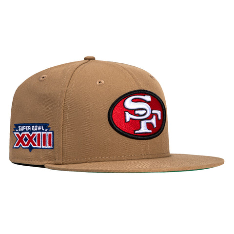 New Era 59Fifty San Francisco 49ers Super Bowl XXIII Patch Hat - Khaki
