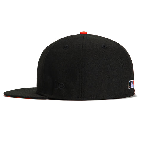 New Era 59Fifty San Francisco Giants 2012 World Series Patch Orange UV Hat - Black
