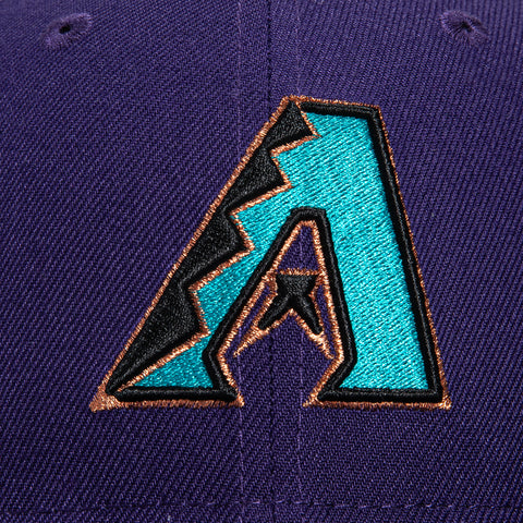 New Era 59Fifty Arizona Diamondbacks 2001 World Series Patch A Hat - Purple