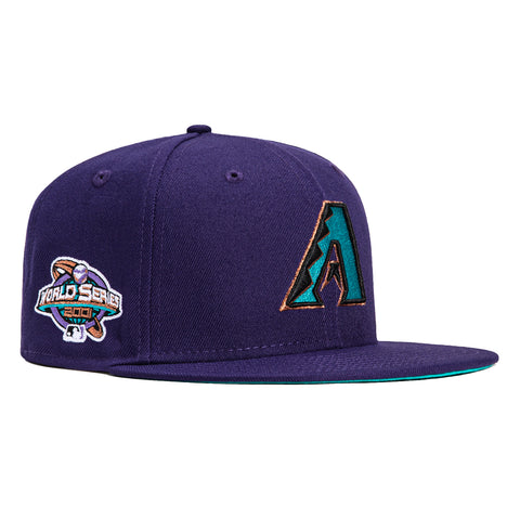 New Era 59Fifty Arizona Diamondbacks 2001 World Series Patch A Hat - Purple