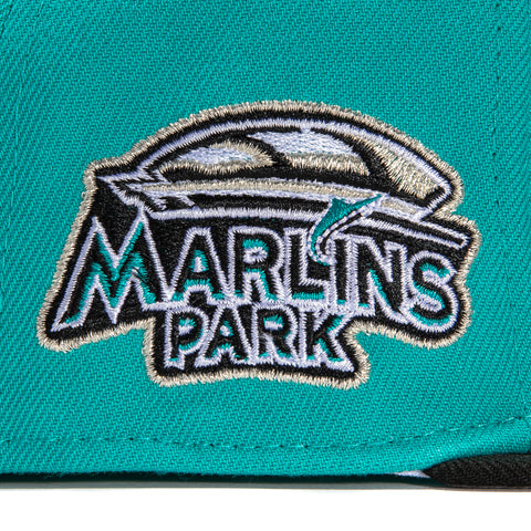 New Era 59Fifty Miami Marlins Park Patch Hat - Teal, Black