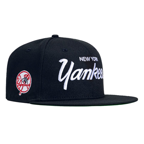 New Era 59Fifty Retro Script New York Yankees Hat - Navy