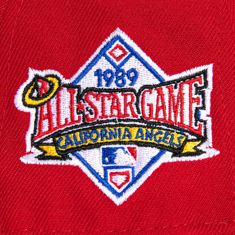 New Era 59Fifty Los Angeles Angels 1989 All Star Game Patch Hat - Red, Royal