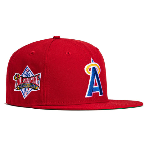 New Era 59Fifty Los Angeles Angels 1989 All Star Game Patch Hat - Red, Royal