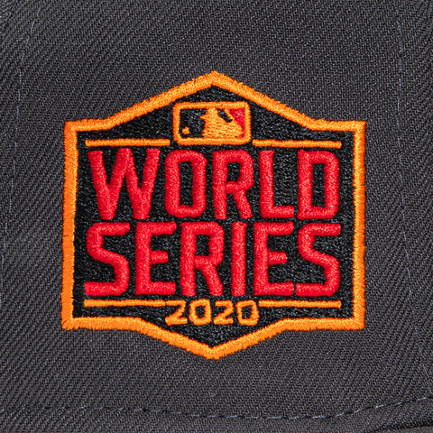 New Era 59Fifty Tampa Bay Rays 2020 World Series Patch Hat - Graphite, Red