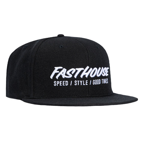 Fasthouse Classic Snapback Hat - Black Fasthouse