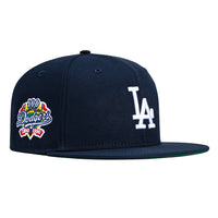 New Era 9Fifty Los Angeles Dodgers 100th Anniversary Patch Snapback Hat - Navy