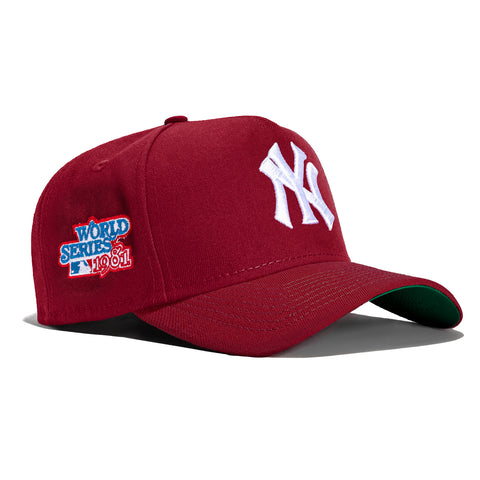 New Era 9Forty A-Frame Merlot New York Yankees 1981 World Series Patch Snapback Hat - Cardinal