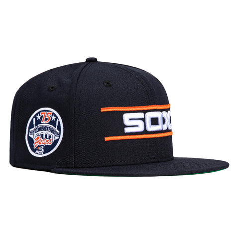 New Era 59Fifty Chicago White Sox 75th Anniversary Patch Hat - Navy, Orange