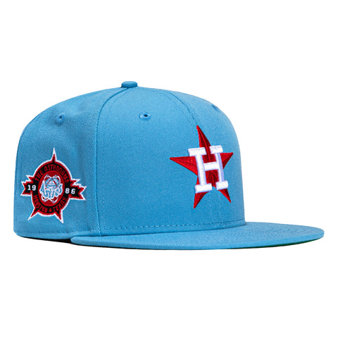 New Era 59Fifty Houston Astros Stadium Patch Hat - Light Blue, Red