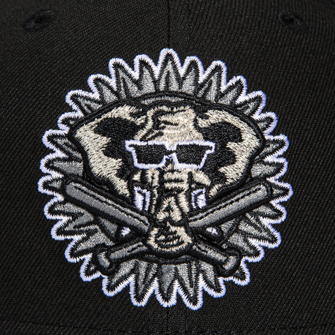 New Era 59Fifty Oakland Athletics 50th Anniversary Patch Alternate Hat - Black, Metallic Silver