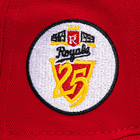 New Era 59Fifty Kansas City Royals 25th Anniversary Patch Hat - Red, Gold