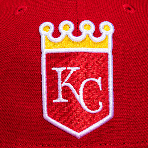 New Era 59Fifty Kansas City Royals 25th Anniversary Patch Hat - Red, Gold